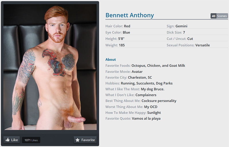 Porn bennett anthony BennettAnthonyx